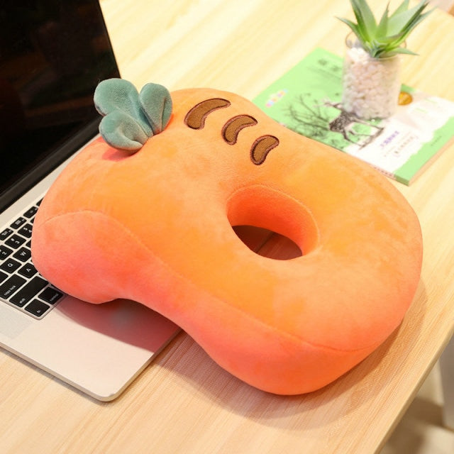 35*35*55cm Summer Nap cushion Cervical Noon Nap cushion Office school chair Cushion Carrot Strawberry Slow gift for friends