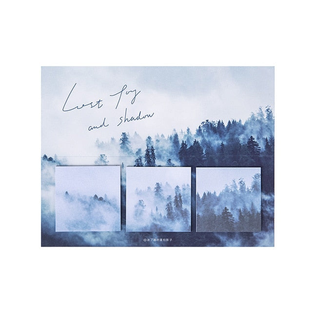 60 Sheets/pack Stars Moon Forest Theme Cute Memo Pad Stickers Decal Sticky Notes Scrapbooking Diy Kawaii Notepad Diary