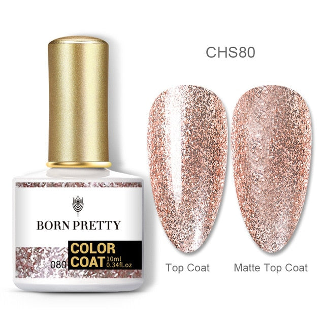 BORN PRETTY Nail Gel 120Colors 10ml Gel Nail Polish Soak Off UV LED Gel Varnish Holographics Shining Nagel Kunst Gellack