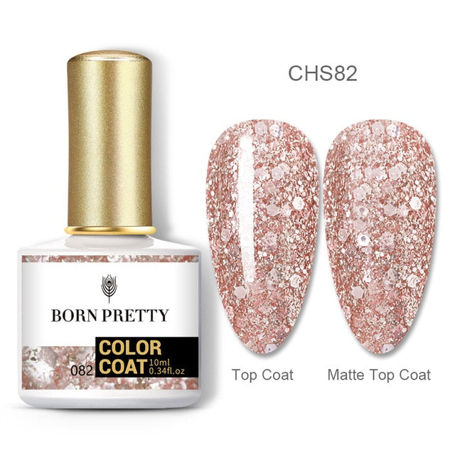 BORN PRETTY Nail Gel 120Colors 10ml Gel Nail Polish Soak Off UV LED Gel Varnish Holographics Shining Nagel Kunst Gellack