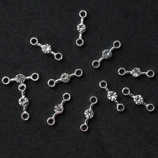 10pcs Gold 3D Simple Charm Crystal Japan Nail Rhinestone Alloy Nail Art Decorations Glitter DIY Nails Accessories Supplies HOT