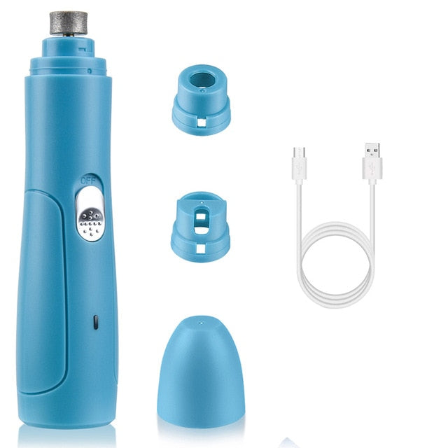 Electric Pet Nail Scissors Grinder Dog Cat Claw Grooming Trimmer Cutters Rechargeable Pet Nail Clippers Pet Supplies