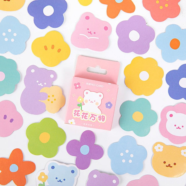 Cute cat Label Kawaii Diary Handmade Adhesive Paper Flake Japan Vintage box mini Sticker Scrapbooking Stationery