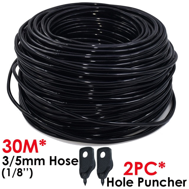 Greenhouse Drip Irrigation 4-way 3/5mm Drip Arrow 2-way Transmitter Irrigation Watering System for Pot Garden Lawn 10set/20set