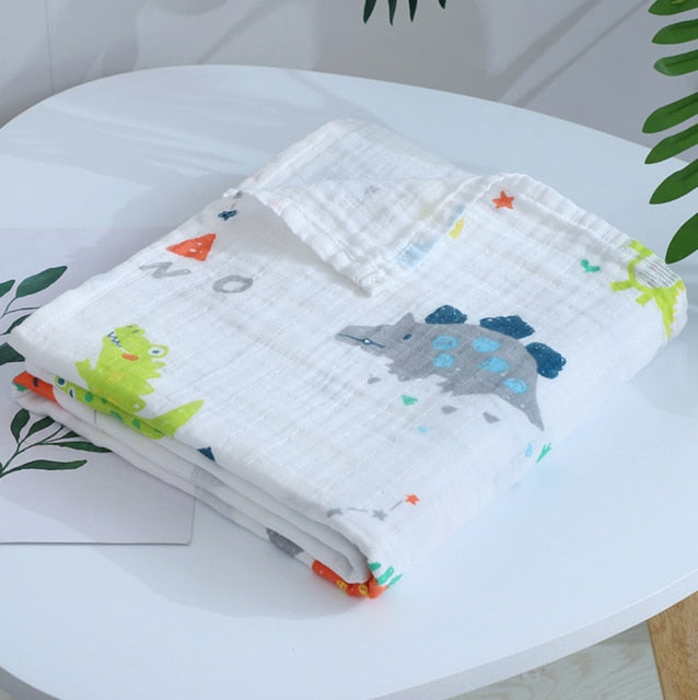 120cm*110cm Swaddle Blanket Baby Blanket Bamboo Muslin Blanket Kids Baby Bath Towel Blankets Newborn Blanket Swaddle Cotton