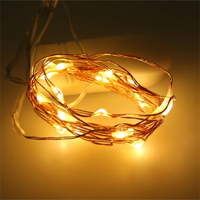 10 pcs LED Fairy String Lights Battery Operated LED Copper Wire String Lights Outdoor Waterproof Bottle Light For Bedroom Decor