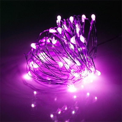 10 pcs LED Fairy String Lights Battery Operated LED Copper Wire String Lights Outdoor Waterproof Bottle Light For Bedroom Decor