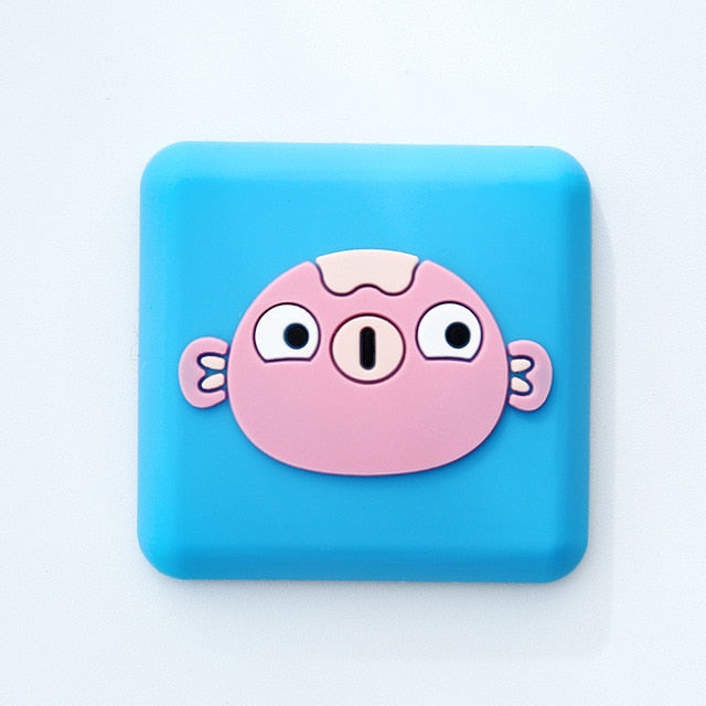 Fashion Cartoon Door stopper Doorknob Rubber Fender Lock Protective Pad Door Crash Pad Wall Protector Savor Shockproof Crash Pad