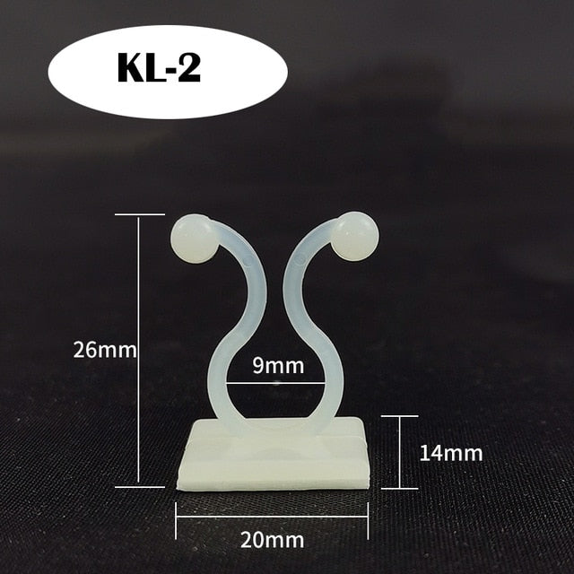 Plant climbing wall Self-Adhesive Fastener Tied fixture Vine Buckle Hook Garden plant wall climbing Vine Clips Fixed Buckle Hook