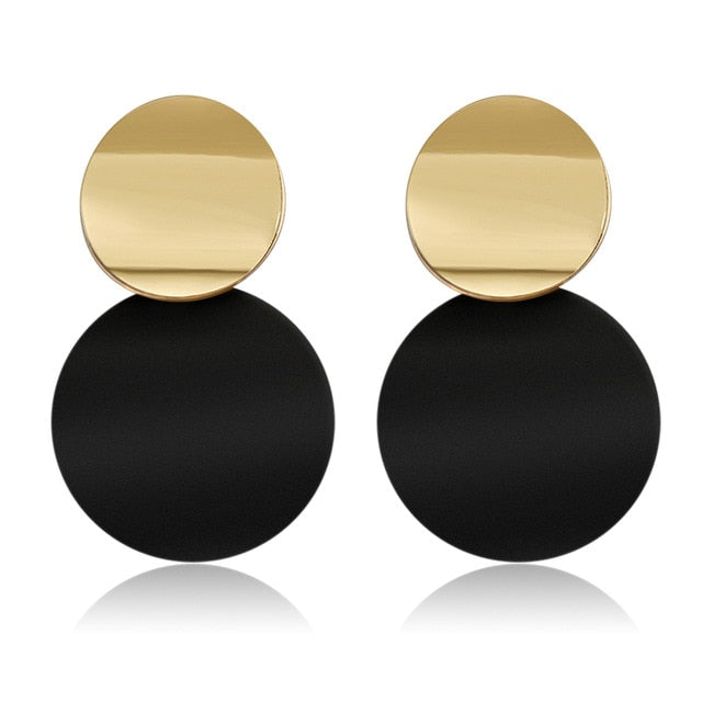 LOVR New Korean Statement Drop Earrings For Women Fashion Vintage Geometric Long Dangle Earrings 2020 kolczyki Female Jewelry