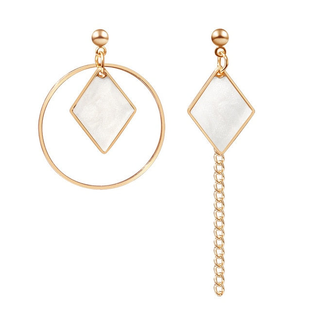 LOVR New Korean Statement Drop Earrings For Women Fashion Vintage Geometric Long Dangle Earrings 2020 kolczyki Female Jewelry