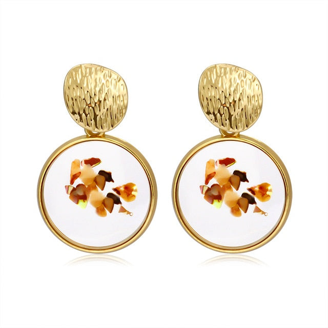 LOVR New Korean Statement Drop Earrings For Women Fashion Vintage Geometric Long Dangle Earrings 2020 kolczyki Female Jewelry