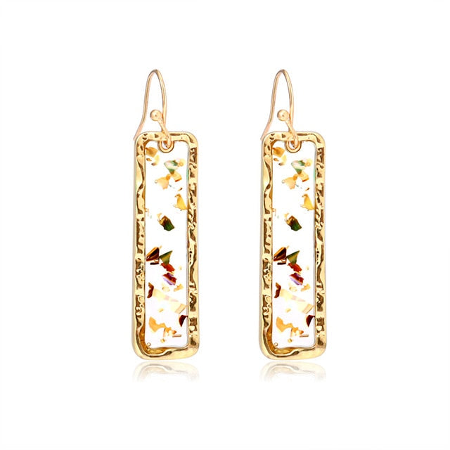 LOVR New Korean Statement Drop Earrings For Women Fashion Vintage Geometric Long Dangle Earrings 2020 kolczyki Female Jewelry