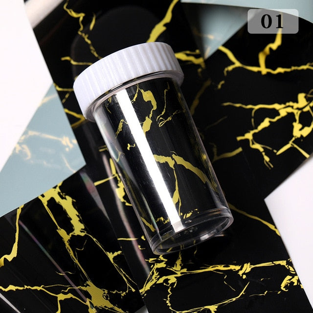 1 Roll Pink Gold Sliver Nail Foils Sparkly Sky Glitter Nail Art Transfer Stickers Slider Paper Nail Art Manicures Decoration New