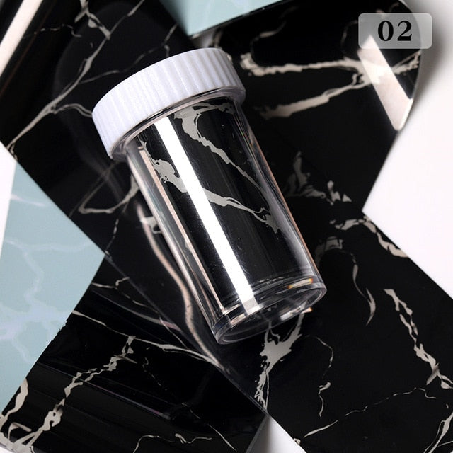 1 Roll Pink Gold Sliver Nail Foils Sparkly Sky Glitter Nail Art Transfer Stickers Slider Paper Nail Art Manicures Decoration New