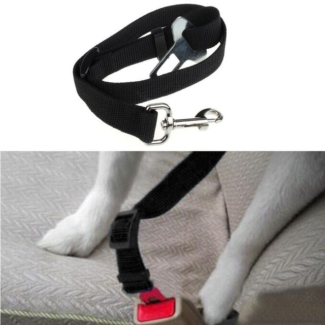 Ship From USA Adjustable Pet Dog Safety Seat Belt Nylon Pets Puppy Seat Lead Leash Dog Harness Vehicle Seatbelt Pet Supplies