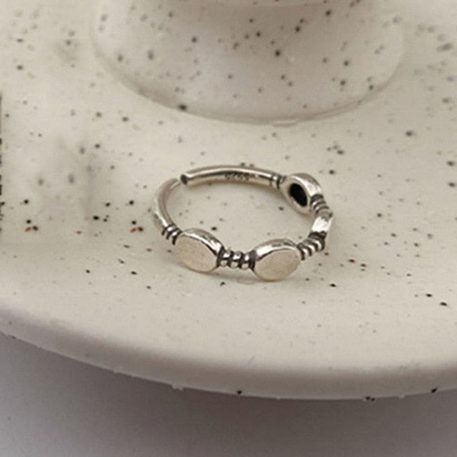 XIYANIKE 925 Sterling Silver Width Rings for Women Couples Vintage Trendy LOVE Heart Multilayer Thai Silver Jewelry Party Gifts