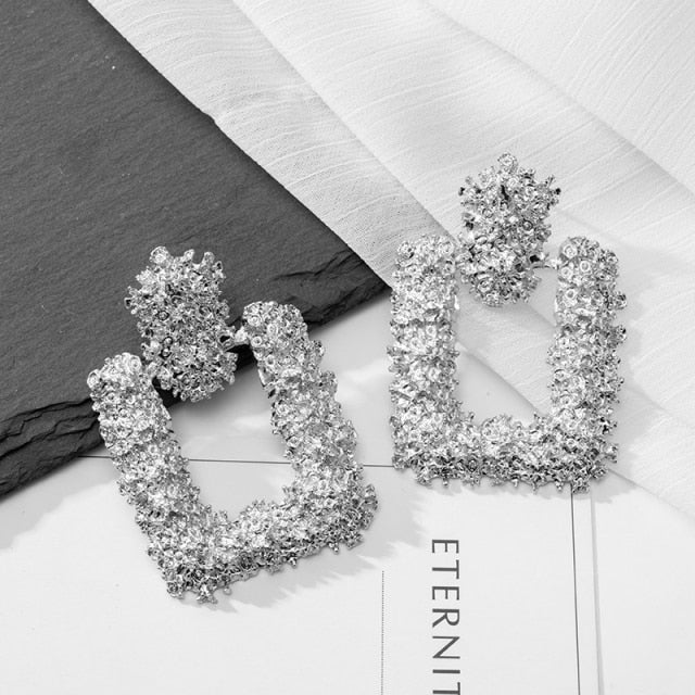 Fashion Statement Earrings Large Geometric Earrings For Women Hanging Dangle Earrings Drop Earrings 2020 Modern Female Jewelry