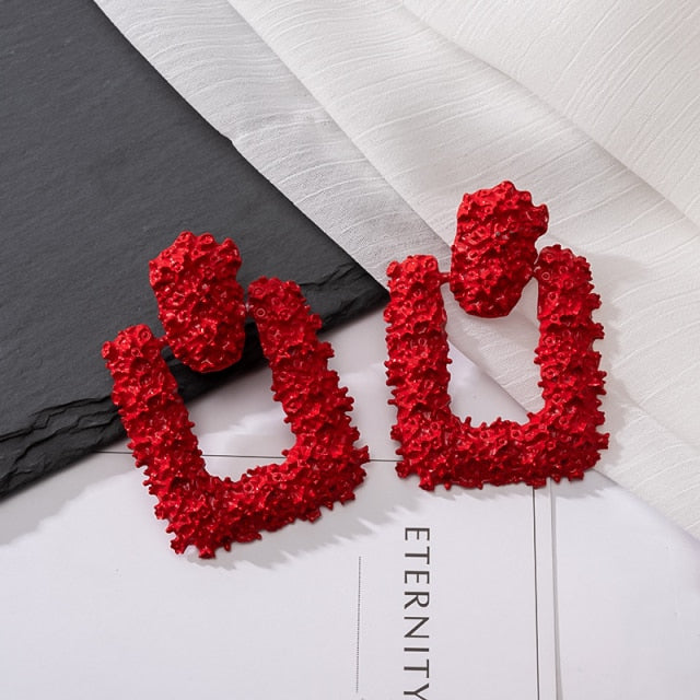 Fashion Statement Earrings Large Geometric Earrings For Women Hanging Dangle Earrings Drop Earrings 2020 Modern Female Jewelry