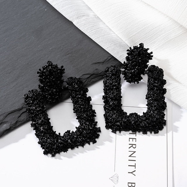 Fashion Statement Earrings Large Geometric Earrings For Women Hanging Dangle Earrings Drop Earrings 2020 Modern Female Jewelry