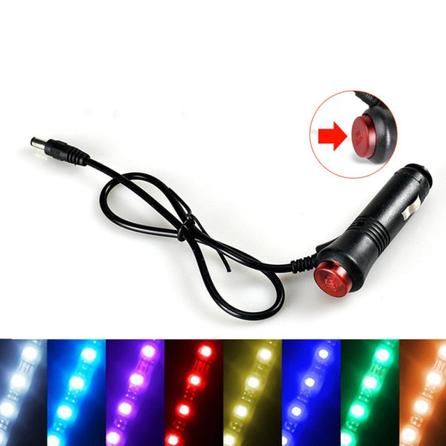 Car Decoration Light Interior Atmosphere Light RGB LED Strip Light With USB Wireless Remote Music Control Multiple Modes