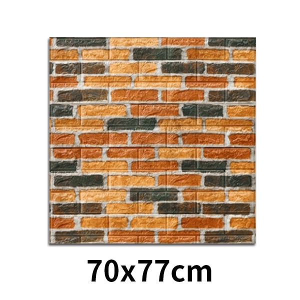 House Decoration 3D PVC Wall Stickers Paper Brick Stone Wallpaper DIY Rustic Effect Self adhesive Home Decor Sticker Living Room