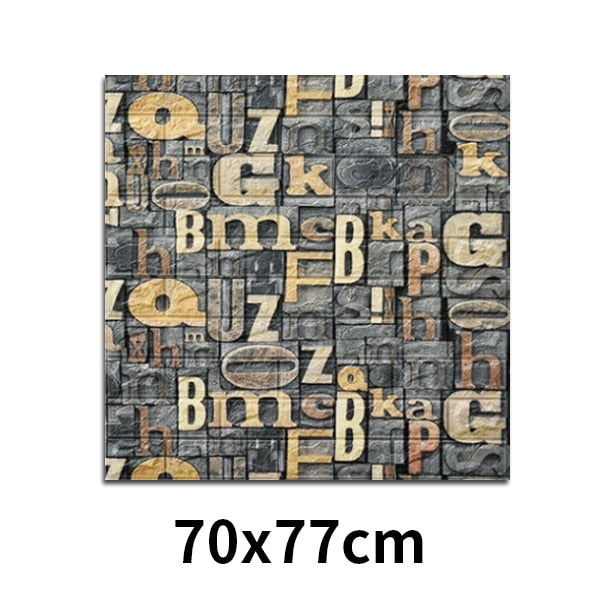 House Decoration 3D PVC Wall Stickers Paper Brick Stone Wallpaper DIY Rustic Effect Self adhesive Home Decor Sticker Living Room