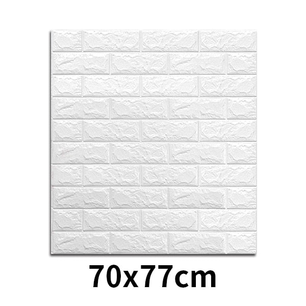 House Decoration 3D PVC Wall Stickers Paper Brick Stone Wallpaper DIY Rustic Effect Self adhesive Home Decor Sticker Living Room