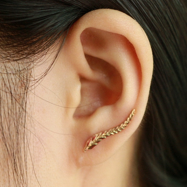 2020 New Fashion Simulated Pearls Pendient Angel Wings Leaf Feather Flowers Stud Earrings For Women Wedding Jewelry