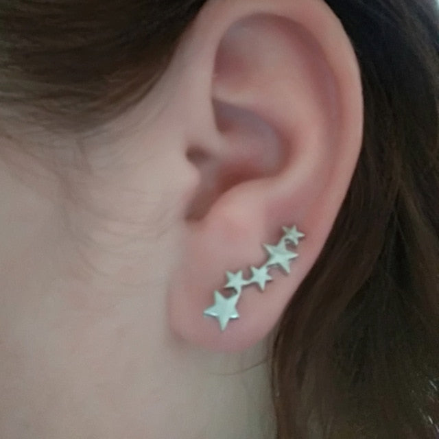 2020 New Fashion Simulated Pearls Pendient Angel Wings Leaf Feather Flowers Stud Earrings For Women Wedding Jewelry