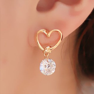 2020 New Fashion Simulated Pearls Pendient Angel Wings Leaf Feather Flowers Stud Earrings For Women Wedding Jewelry