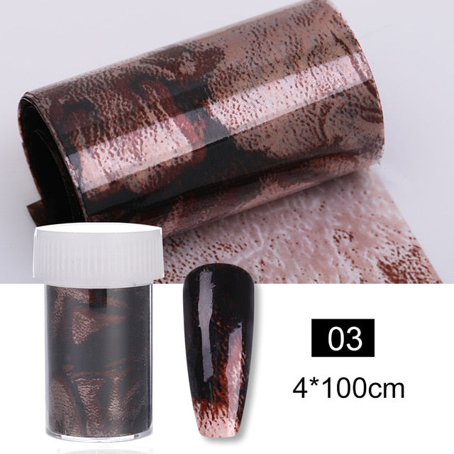 1 Roll Pink Gold Sliver Nail Foils Sparkly Sky Glitter Nail Art Transfer Stickers Slider Paper Nail Art Manicures Decoration New