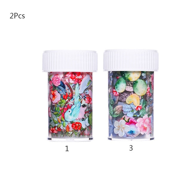 1 Roll Pink Gold Sliver Nail Foils Sparkly Sky Glitter Nail Art Transfer Stickers Slider Paper Nail Art Manicures Decoration New