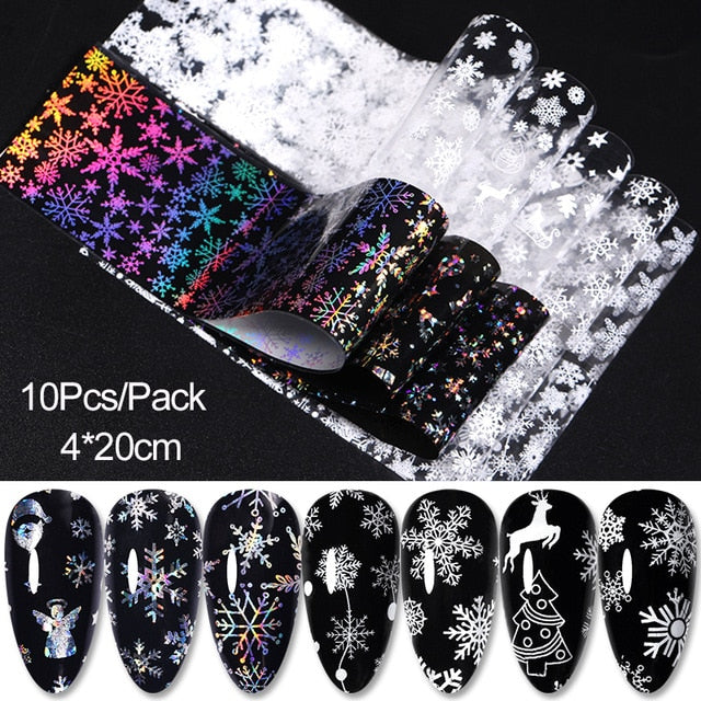 1 Roll Pink Gold Sliver Nail Foils Sparkly Sky Glitter Nail Art Transfer Stickers Slider Paper Nail Art Manicures Decoration New