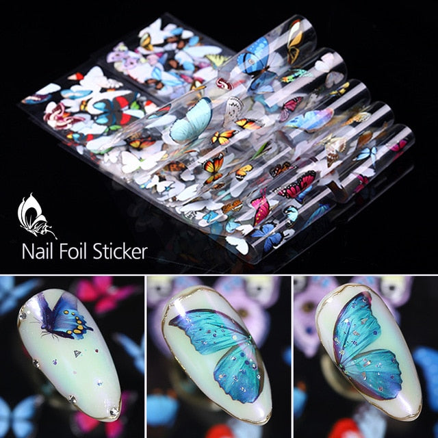 1 Roll Pink Gold Sliver Nail Foils Sparkly Sky Glitter Nail Art Transfer Stickers Slider Paper Nail Art Manicures Decoration New