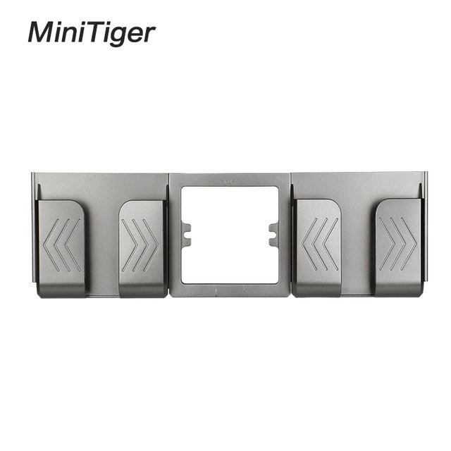 Minitiger Grey Wall Socket Phone Holder Smartphone Accessories Stand Support For Mobile Phone One / Two Phone Holder
