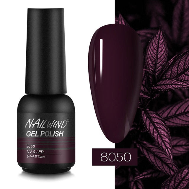 NAILWIND Nail Polish 8ml Hybrid Varnish Manicure Art Semi Permanent Need UV LED Nail Art Base Top Coat Gel Nail Polish