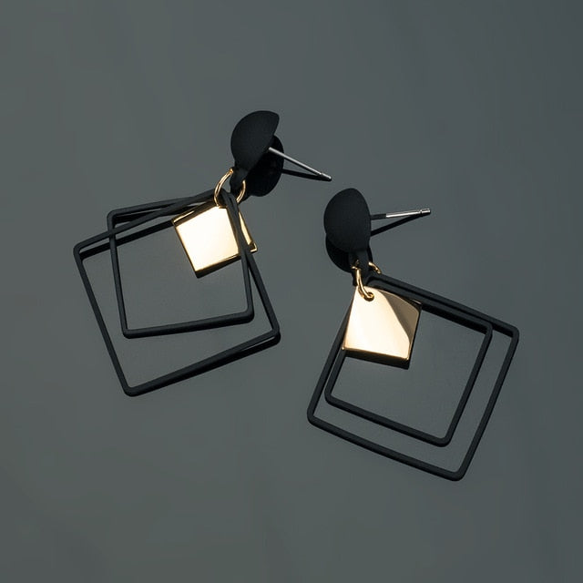 X&P New Bohemian Tassel Earrings Vintage Long Earrings For Women statement Acrylic Fashion Geometry Earrings 2021 Trend Jewelry