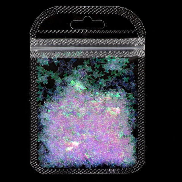 1Bag Holographic Maple Leaf Nail Art Sequins Chameleon Nail Glitter Flakes Laser Fall Leaves Nail Supplies Nail Art Decoration