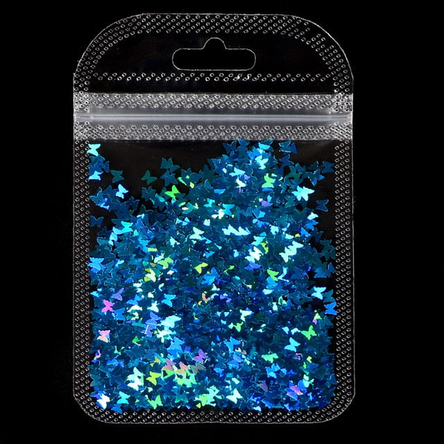 1Bag Holographic Maple Leaf Nail Art Sequins Chameleon Nail Glitter Flakes Laser Fall Leaves Nail Supplies Nail Art Decoration