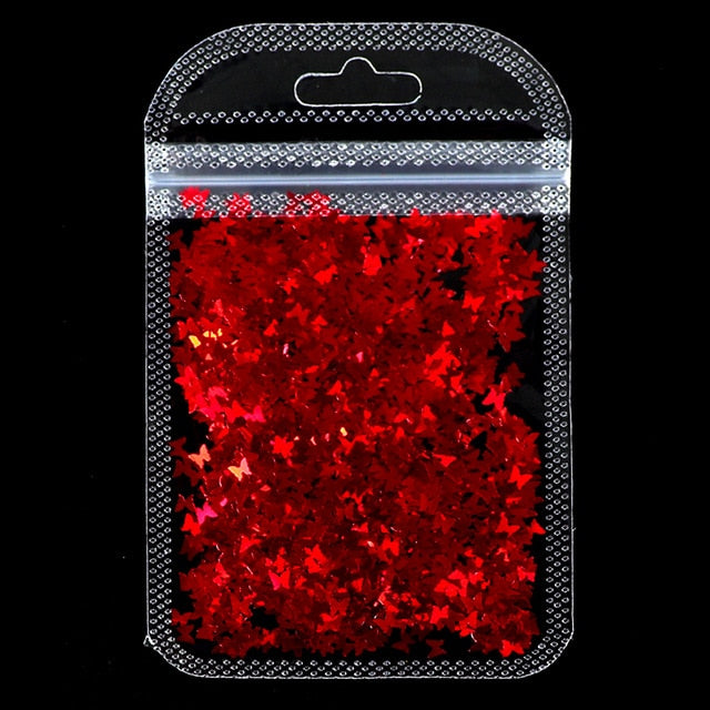 1Bag Holographic Maple Leaf Nail Art Sequins Chameleon Nail Glitter Flakes Laser Fall Leaves Nail Supplies Nail Art Decoration