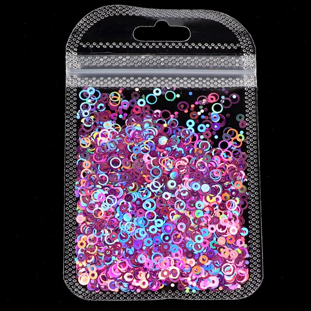1Bag Holographic Maple Leaf Nail Art Sequins Chameleon Nail Glitter Flakes Laser Fall Leaves Nail Supplies Nail Art Decoration