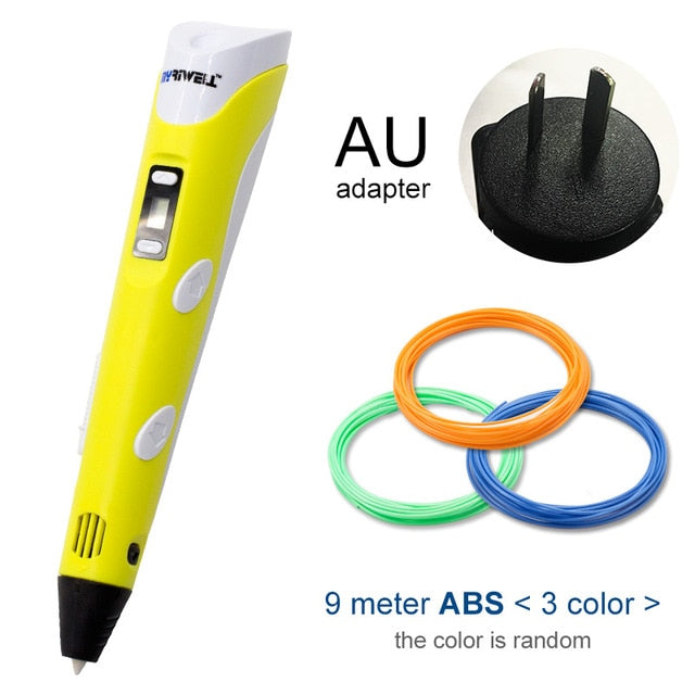 Myriwell 3D Pen DIY 3D Printer Pen Drawing Pens 3d Printing Best for Kids With ABS Filament 1.75mm Christmas Birthday Gift
