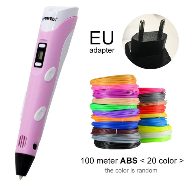 Myriwell 3D Pen DIY 3D Printer Pen Drawing Pens 3d Printing Best for Kids With ABS Filament 1.75mm Christmas Birthday Gift