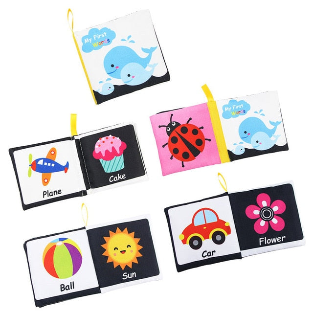 Baby Book Soft Cloth Books Toddler Newborn Early Learning Develop Cognize Reading Puzzle Book Toys Infant Quiet Book For Kids