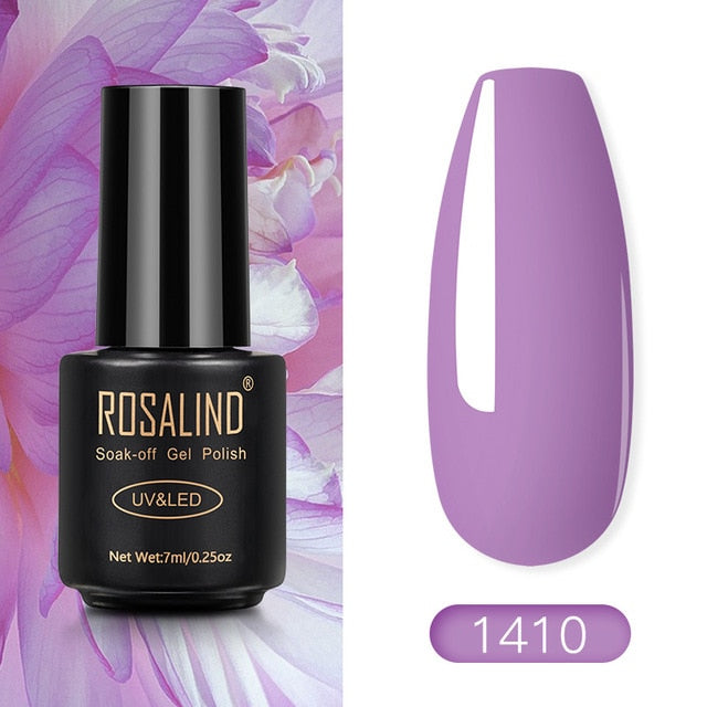 ROSALIND Nail Polish Red Nude Series Polish All For Manicure Nails Art Semi Permanent Gel UV LED Soff Off Hybrid Varnishes