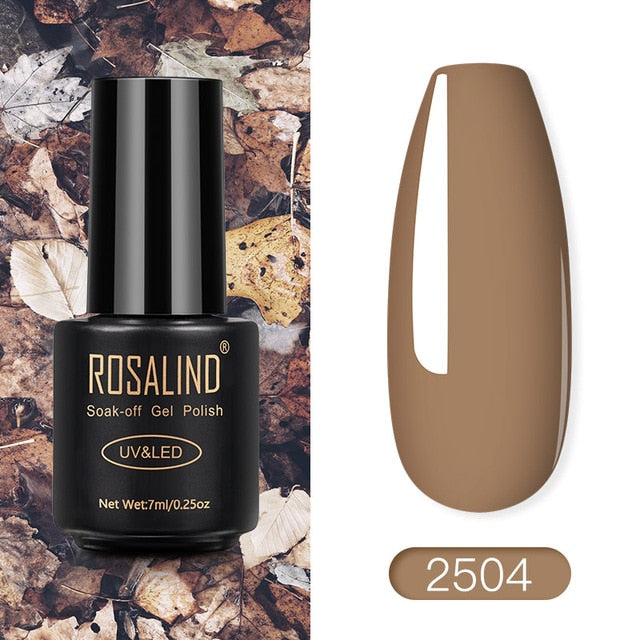 ROSALIND Nail Polish Red Nude Series Polish All For Manicure Nails Art Semi Permanent Gel UV LED Soff Off Hybrid Varnishes