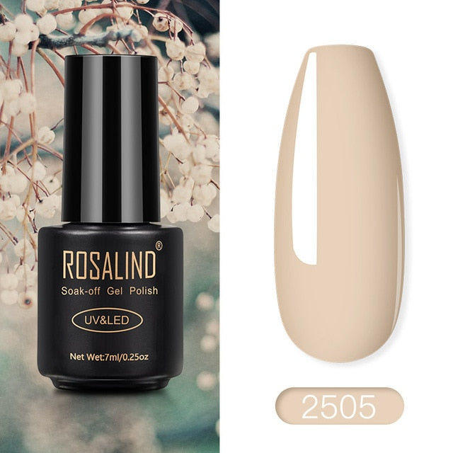 ROSALIND Nail Polish Red Nude Series Polish All For Manicure Nails Art Semi Permanent Gel UV LED Soff Off Hybrid Varnishes