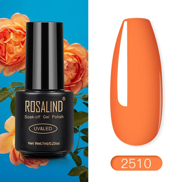 ROSALIND Nail Polish Red Nude Series Polish All For Manicure Nails Art Semi Permanent Gel UV LED Soff Off Hybrid Varnishes