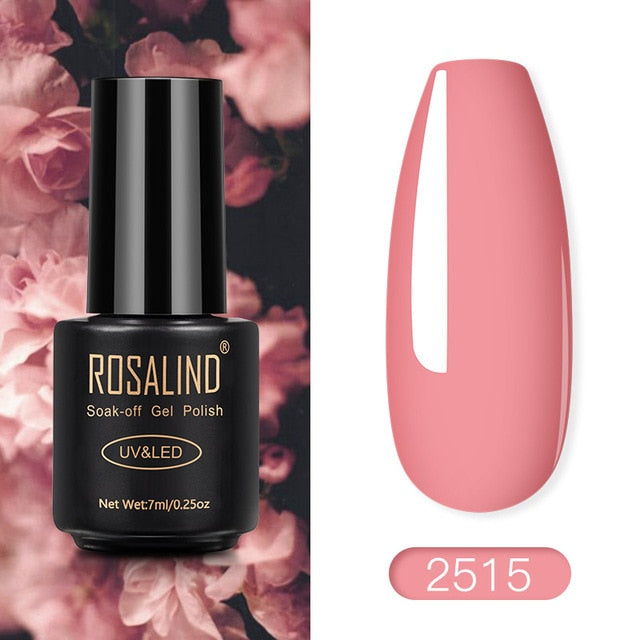 ROSALIND Nail Polish Red Nude Series Polish All For Manicure Nails Art Semi Permanent Gel UV LED Soff Off Hybrid Varnishes